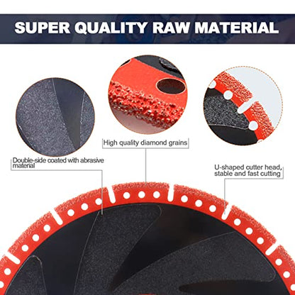 Metal Cutting Diamond Blade 10"- BRSCHNITT 250mm All-Purpose Diamond Saw Blade for Rebar Sheet Metal Angle Iron Stainless Steel Concrete. - size: 10"(250mm)