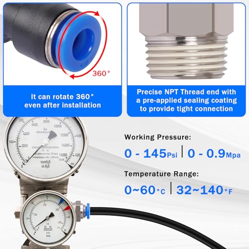 78 PCS Pneumatic Quick Connect Air Hose Fitting Kit - size: 78PCS
