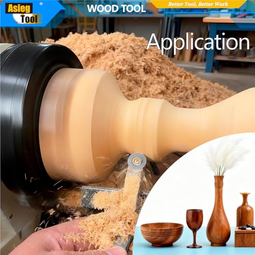Woodturning Tools Carbide Tipped Lathe Chisel Finisher Tool Bar 10 Inches With Ci0 16mm Round Carbide Insert Cutter for Wood Hobbyist or DIY or Carpenter,Handle not Include