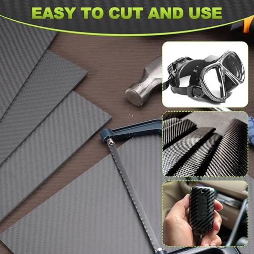 MECCANIXITY 3K Carbon Fiber Plate Panel Sheets, 240 x 240 x 1mm Carbon Fiber Board Plate Matte Twill Weave Panel Sheets Flexible for RC Aircraft, Model Car, Auto Parts - size: 240 x 240 x 1mm/9.45 x 9.45 x 0.04 inches