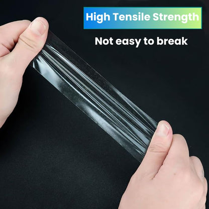 Ultra Thin Clear PET Double Sided Tape 2” x 82 Ft Strong Adhesive Removable No Residue Transparent Mounting Tape for DIY Crafts Office Home Decoration Industrial Fixing - size: 2" X 82 Ft