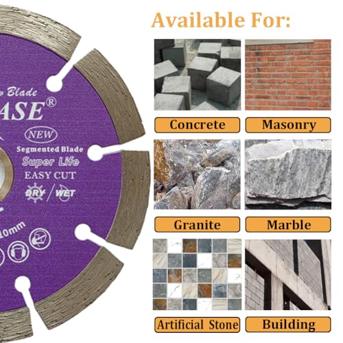 4-1/2 inch General Purpose Segmented Diamond Saw Blade for Concrete Masonry Brick Block Stone - style: 4.5''