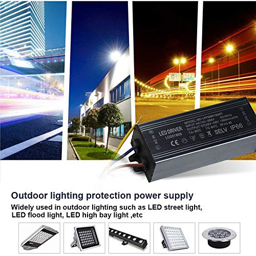 Aluminium IP66 50W LED Driver 1350mA (Constant Current Output) / DC 26-36V (Voltage Output) / AC 100-265V (Input votage) Waterproof Power Supply Lighting Transformer Drivers Ballast - size: 50W