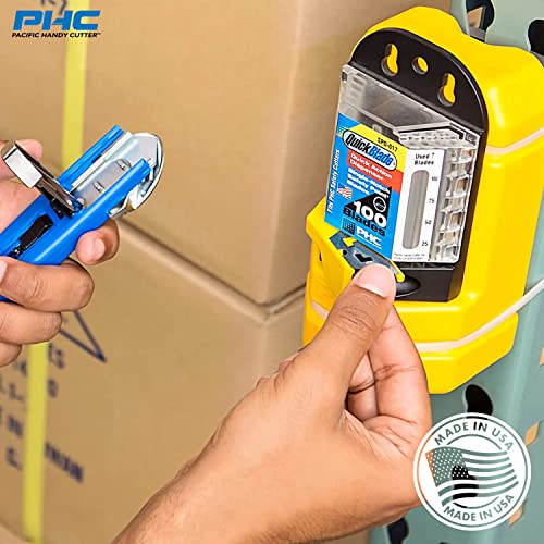 Pacific Handy Cutter SPD-017 Safety Point Blade Dispenser with 100 Safety Point Blades
