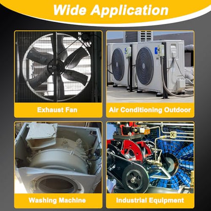 uxcell C61 Drive V-Belt 61 Inch (1549mm) Inner Circumference x 22mm Width x 14mm Height, Rubber V Belt for Power Transmission - size: C61