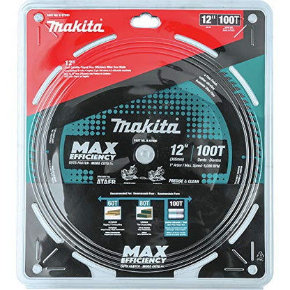 Makita B-67000 12" 100T Carbide-Tipped Max Efficiency Miter Saw Blade