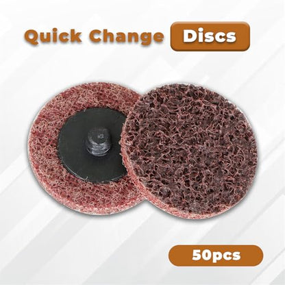 kimllier 50Pcs 2 Inch Maroon Quick Change Surface Prep Conditioning Discs