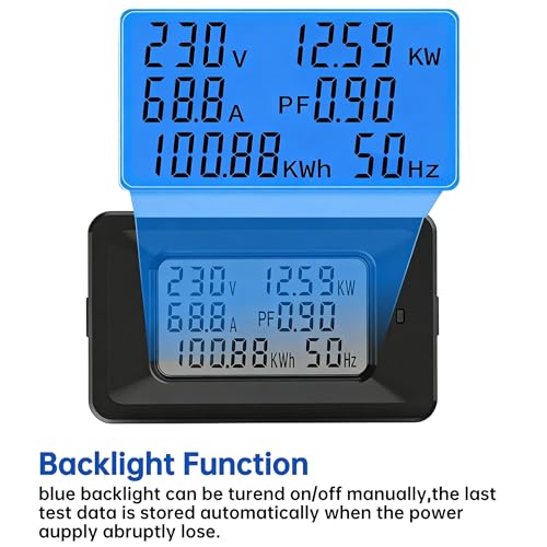 Digital Multimeter Power Monitor 100A AC 110-250V