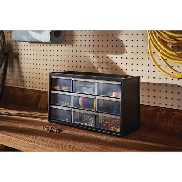 CRAFTSMAN Plastic Storage Organizer Bin System, 9 Compartment, Modular, Home Office (‎CMST40709) - size: 9 Bins (Pack of 1), style: 9 Bins