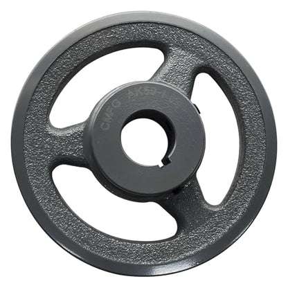 AK59-1-1/8 v Belt Pulley,5.75 inch OD, 1 1/8 Inch Bore,Cast Iron Material, AK Single Groove Motor Pulley for "4L" or "A" or "3L" Belts - size: 5.75 Inch OD,1-1/8 inch bore, style: 1 Groove