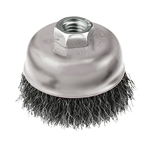 IVY Classic 39044 6-Inch x 5/8-Inch-11 Arbor, Carbon Steel Crimped Wire Cup Brush - 0.012-Inch Coarse, 1/Card - size: 6" Crimped Coarse