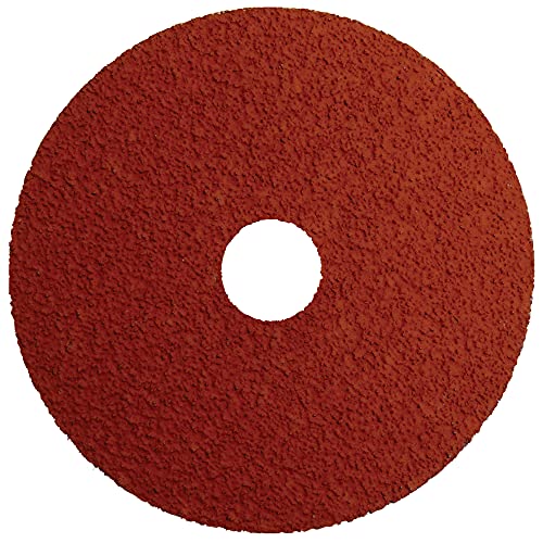 Weiler 69851 Tiger Ceramic Alumina Resin Fiber Sanding & Grinding Disc, 4-1/2" Diameter, 36 Grit, 7/8" Arbor Hole (Pack of 25) - size: 7/8" Arbor, style: 36 Grit