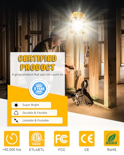 LED Temporary Work Light 100W 13000LM 5000K Construction Light - color: 100W