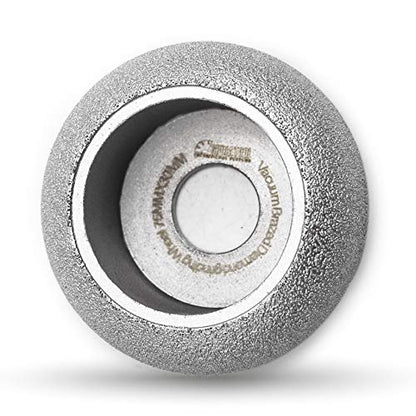 SHDIATOOL 3 Inch Profile Hand Diamond Wheel Height 30mm Convex Curve Edge Grinding for Stone Marble Granite Rock Grit#60 - size: Height 30mm