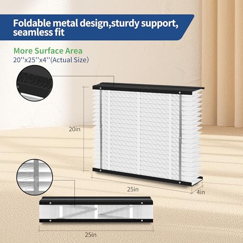 2 Pack, 216 Replacement Filter, Compatible with AprilAire 216 Whole House Air Purifiers Models,1210,1620,2210,2216,3210,4200,MERV 16 HVAC Furnace Filter Replacement,20x25x4inch Air Filter - size: 216-2Pack