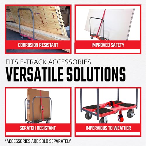 Snap-Loc Panel Bar Set for Heavy Duty Dolly, Converts Dolly Platform to Panel Cart & Push Cart, Easy Installation for Heavy Duty Cart - style: PANEL BAR SET