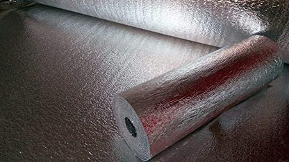 US Energy Products Reflective Foam Core Insulation Shield, Heat Shield, Thermal Insulation Shield Vapor Barrier (24" x 200 FT) 400sqft (R8) Water Proof Meets All Fire Codes (1/4 inch Thick) - style: 2ft x 200ft (400 sqft)