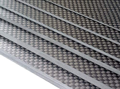 1x300x400mm Plain Matte Carbon Fiber Sheet Plate Panel R/C FPV Frame - size: 300x400x1.0 mm