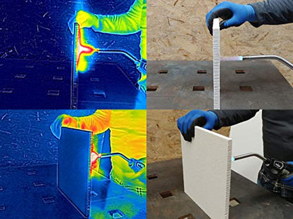 Ceramic Fiber Board Insulation, 2300F-Rated, 36" x 24" x ½”, Pack of 4, for Boiler, Stove, Forge, Kiln, Baffle Board, 1026 - size: 1/2" x 36" x 24"