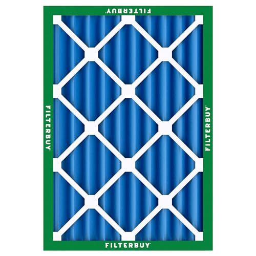 Filterbuy 16x20x4 Air Filter MERV 13 Smoke & Allergy Defense (2-Pack) - size: 16x20x4