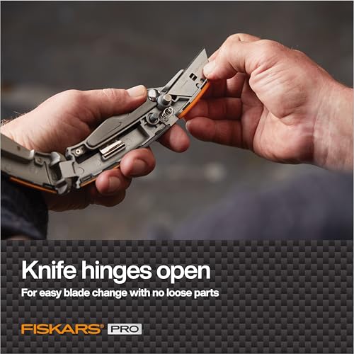 Fiskars Pro Fixed Utility Knife, Orange/Black - size: Fixed Utility Knife, style: Fixed Utility Knife