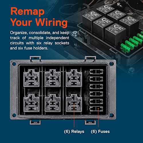 True MODS 12V Automotive Waterproof Fuse Relay Box for 5-Pin Relays - style: Box Only