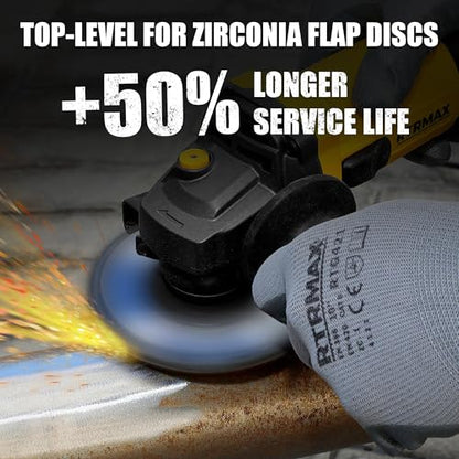 40 Pack Flap Discs 4 1/2" for Angle Grinder, 40/60/80/120 Grit, T29 Flap Disc, Die Grinder Sanding Disc, Zirconia Grinding Wheel for Metal, Wood, Stainless Steel Polishing Finishing - color: Blue