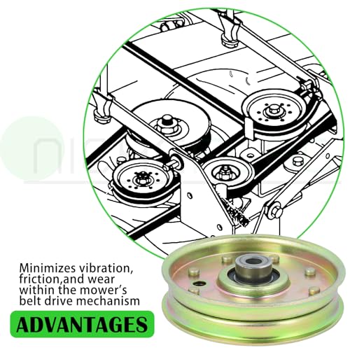 2 Pack 756-1229 Idler Pulley for Cub Cadet 50" RZT 50 RZT 42 Deck - color: A14 2x756-1229