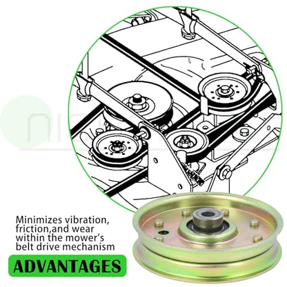 2 Pack 756-1229 Idler Pulley for Cub Cadet 50" RZT 50 RZT 42 Deck - color: A14 2x756-1229