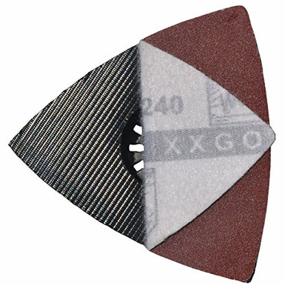 XXGO 60 Pcs 240 Grits 3-1/8 Inch 80mm Triangle Oscillating Sandpaper - size: 3-1/8 Inch Triangle - 240 Grit - 60 Pcs