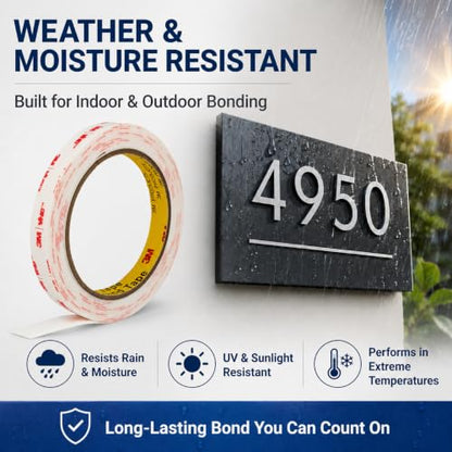 3M Double Sided Tape Heavy Duty, 0.39’’×10Ft Removable Mounting Tape - size: 0.39''×10Ft