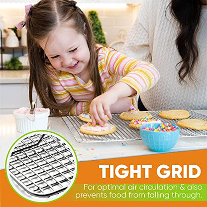 Spring Chef 11.5" x 16.5" Stainless Steel Cooling Rack for Cooking & Baking - size: 11.5"x16.5", style: 1 Pack