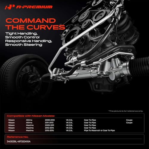 A-Premium Power Steering Return Hose Assembly Compatible with Nissan