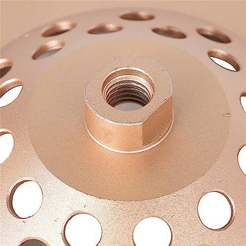 kimllier 7 Inch Concrete Grinding Wheels 12 Turbo Diamond Segments 5/8 Inch -11 Arbor Diamond Grinding Wheel Fit for Concrete and Masonry
