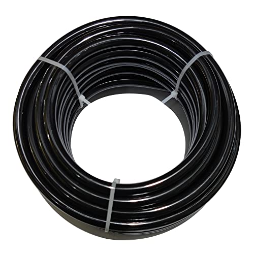 Beduan 6mm x 4mm Black Pneumatic Tubing Pipe PU Polyurethane Air Compressor Tubing Hose Pipe Line Fluid Transfer 39.4ft 12 Meter - color: Black, size: 6mmx4mm-12m
