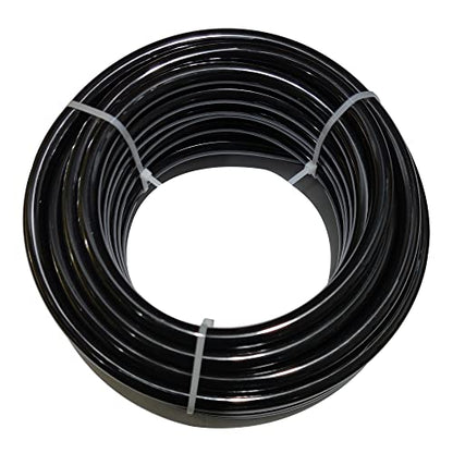 Beduan 6mm x 4mm Black Pneumatic Tubing Pipe PU Polyurethane Air Compressor Tubing Hose Pipe Line Fluid Transfer 39.4ft 12 Meter - color: Black, size: 6mmx4mm-12m