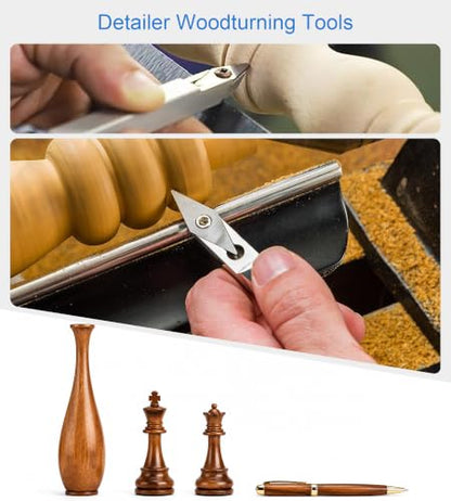 Diamond Carbide Insert Replacement Cutter for Woodturning, 10 X 28- Dia4.3mm with Round Point Indexable Carbide Cutter fits for DIY Woodworking Wood Turning Hollower Tools, Ci4, 10pcs