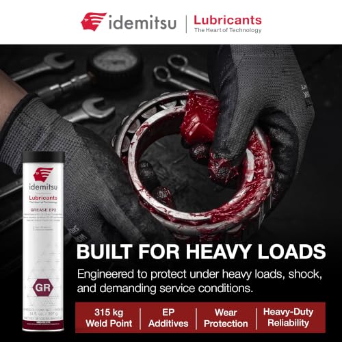Idemitsu EP2 Red All Purpose Grease NLGI 2 – 14 oz Cartridge - size: 1 Pack