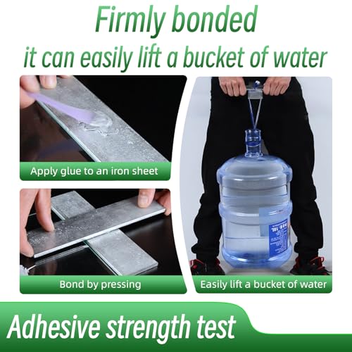 Metal Glue，Heavy Duty Waterproof epoxy Adhesive，Suitable for bonding Metals, Steel, Iron, Aluminum, Plastics, Ceramics, and Materials，Professional Bonding of Various Metal items1.6oz.