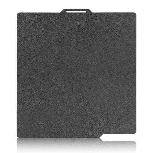 IdeaFormer for Bambu Lab X2D X1 X1C X1E P1P P1S P2S A1 Black PEI Build Plate, 257x257mm Flexible P2S P1S X2D PEI Print Bed Plate for Bambu Lab 3D Printer - color: Double Sided Textured Black PEI
