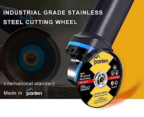 50 Pack 3 Inch Cutting Disc, 3/8" Arbor for Die Grinder & Angle Grinder - size: 3" x3/64 x3/8"