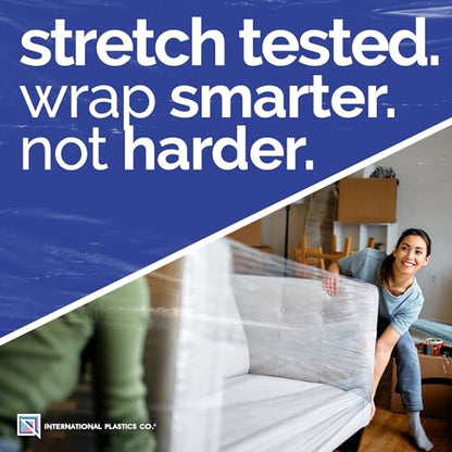 International Plastics Co. 18" Stretch Film/Wrap 1500 feet 80 Gauge, 1 Pack - color: Clear, size: 1 Pack