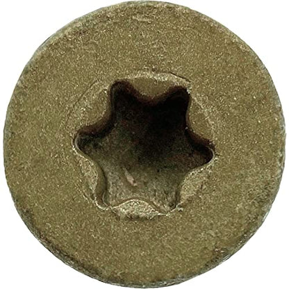 Jake Sales #12x2-1/2 Reamer Tek Torx/Star Head Self-Drilling Wood to Metal Screws - for Flatbeds, Trailers or Fastening Wood to Steel - T30 Torx Screw Head - (1 Pound Approx. 50 Screws) - size: 2-1/2"