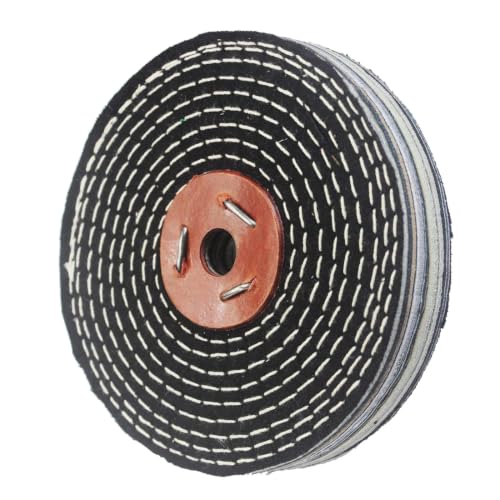6" Extra Thick Denim Buffing Wheels with 1/2" Arbor Hole - style: 6" Denim Buffing Wheels