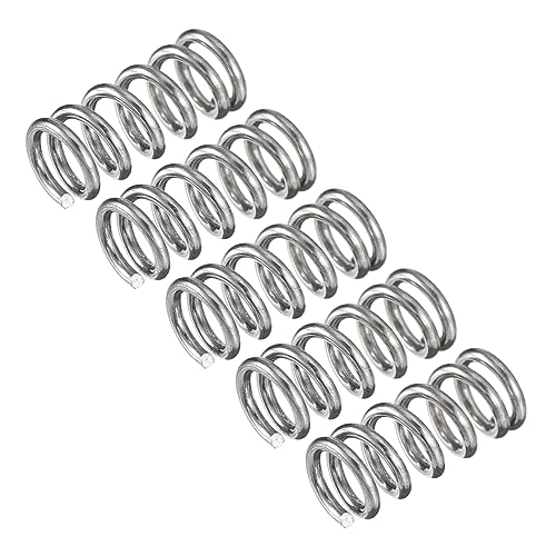 uxcell 5Pcs Compression Spring 304 Stainless Steel 5mmOD,0.8mmWD,10mmFL - size: 0.8mmx5mmx10mm