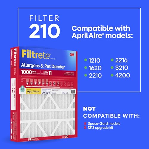 Filtrete 210 Air Filter Replacement, MERV 11, MPR 1000, 2 HVAC Filters - style: 210