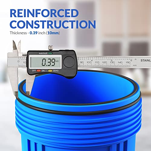 SimPure DB10P 10" *4.5" Whole House Sediment Water Filter Housing - size: 1 Count (Pack of 1), style: System (10 Inch x 4.5 Inch)