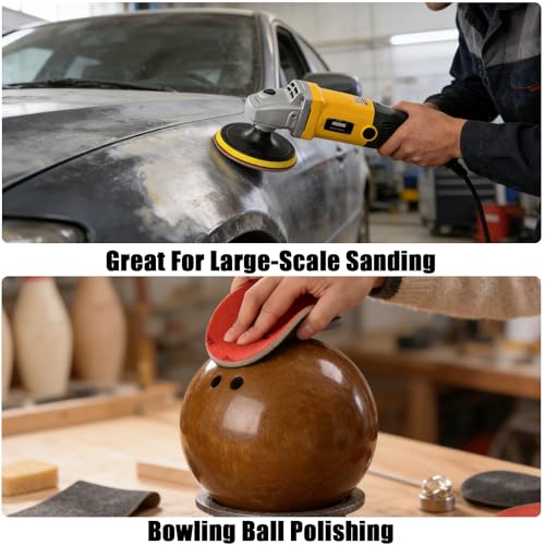 MAXMAN Foam Sanding Pads, 5" Bowling Sanding Pads, 3000 Grit for Auto - size: 5 inch, style: 3000 Grit
