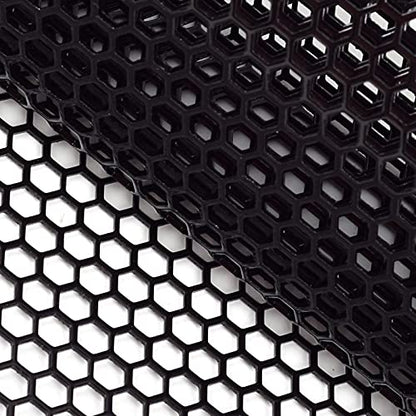 AggAuto 47x16 inches Car Pickup Truck Grill Mesh 6mm Honeycomb Hole Black - color: Black, size: 6x1mm Honeycomb