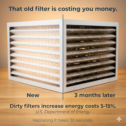 Aerostar Air Filter 16x25x1 MERV 8 AC Filter, Furnace Filter, 12 Pack